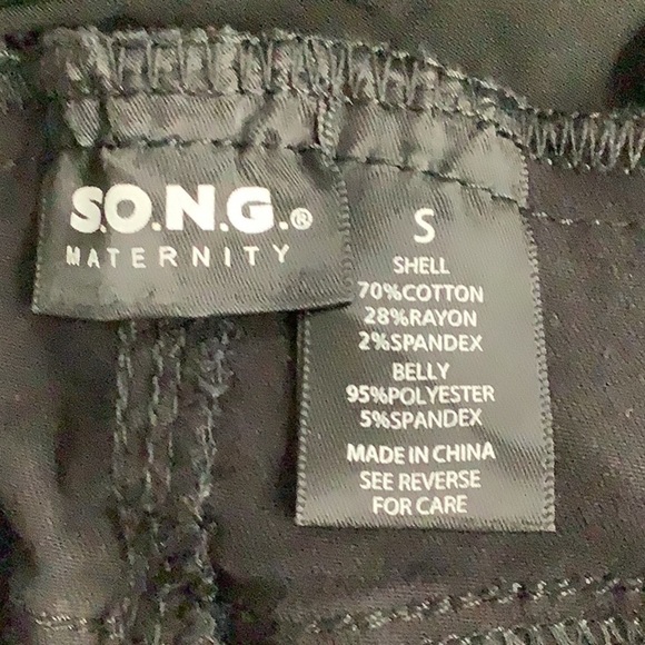 S.O.N.G. Maternity Curvy Skinny Ankle Grazer New With Tags - Picture 5 of 7